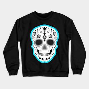 Blue Sugar Skull Crewneck Sweatshirt